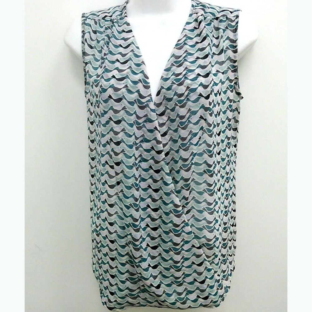 CAbi Style #342 TWEET Top Bird Crossover Wrap